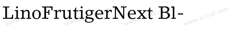 LinoFrutigerNext Bl字体转换